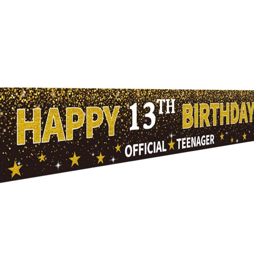 😀 3/$25 happy 13th Birthday Banner